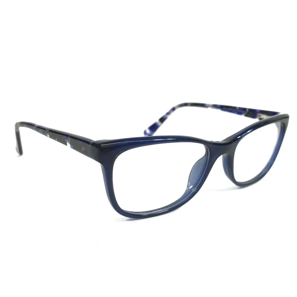 Success Eyeglasses Frames SPL-TINA BLUE Black Cat Eye Full Rim 52-17-140